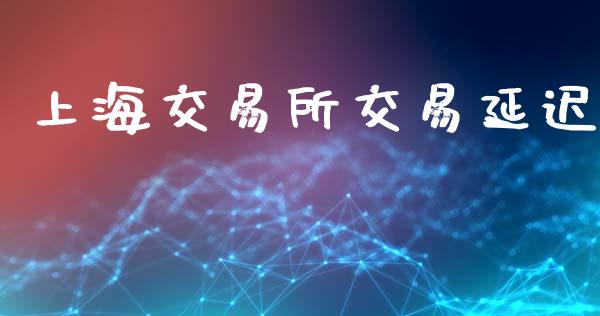 上海交易所交易延迟_https://wap.ycdhulan.com_货币市场_第1张