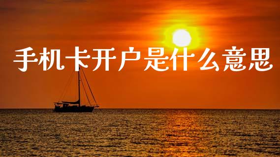 手机卡开户是什么意思_https://wap.ycdhulan.com_金融咨询_第1张