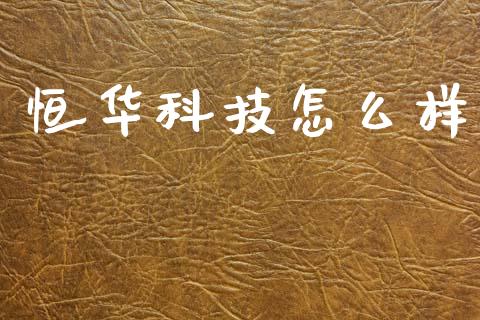 恒华科技怎么样_https://wap.ycdhulan.com_货币市场_第1张