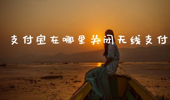 支付宝在哪里关闭无线支付_https://wap.ycdhulan.com_金融咨询_第1张