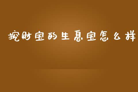 挖财宝的生息宝怎么样_https://wap.ycdhulan.com_金融咨询_第1张