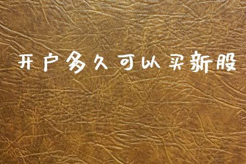 开户多久可以买新股_https://wap.ycdhulan.com_国际财经_第1张