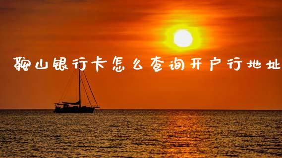 鞍山银行卡怎么查询开户行地址_https://wap.ycdhulan.com_财经新闻_第1张