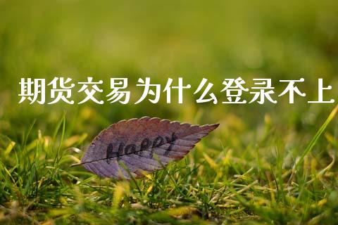 期货交易为什么登录不上_https://wap.ycdhulan.com_金融咨询_第1张
