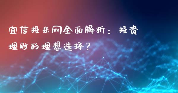 宜信投米网全面解析：投资理财的理想选择？_https://wap.ycdhulan.com_国际财经_第1张