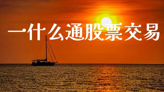 一什么通股票交易_https://wap.ycdhulan.com_金融咨询_第1张