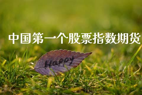 中国第一个股票指数期货_https://wap.ycdhulan.com_财务投资_第1张