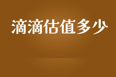 滴滴估值多少_https://wap.ycdhulan.com_财经新闻_第1张