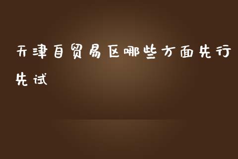 天津自贸易区哪些方面先行先试_https://wap.ycdhulan.com_投资基金_第1张
