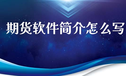 期货软件简介怎么写_https://wap.ycdhulan.com_财务投资_第1张