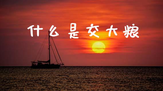 什么是交大粮_https://wap.ycdhulan.com_财经新闻_第1张