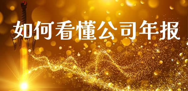 如何看懂公司年报_https://wap.ycdhulan.com_国际财经_第1张