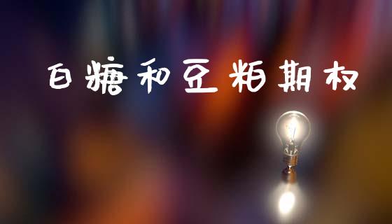 白糖和豆粕期权_https://wap.ycdhulan.com_货币市场_第1张