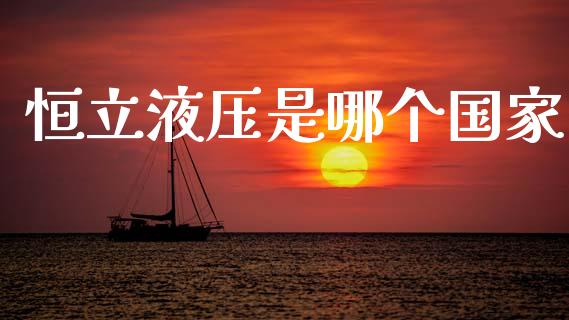 恒立液压是哪个国家_https://wap.ycdhulan.com_货币市场_第1张