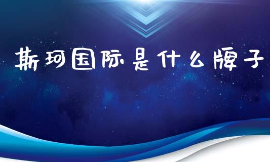 斯珂国际是什么牌子_https://wap.ycdhulan.com_投资基金_第1张