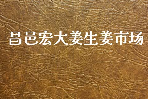 昌邑宏大姜生姜市场_https://wap.ycdhulan.com_财务投资_第1张
