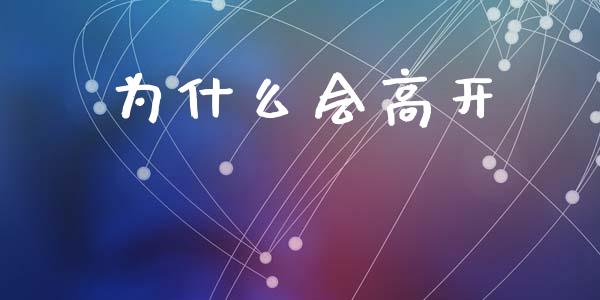 为什么会高开_https://wap.ycdhulan.com_货币市场_第1张