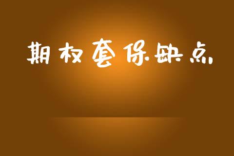 期权套保缺点_https://wap.ycdhulan.com_财务投资_第1张