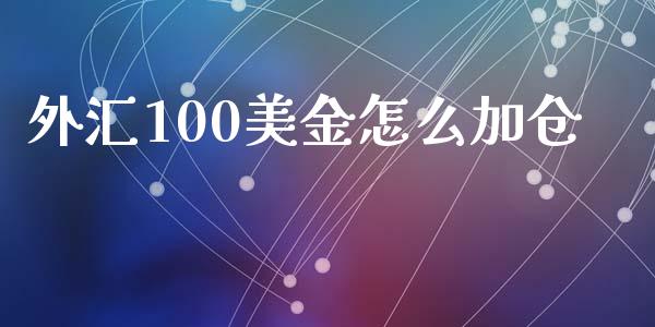 外汇100美金怎么加仓_https://wap.ycdhulan.com_金融咨询_第1张