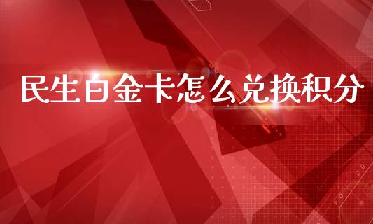 民生白金卡怎么兑换积分_https://wap.ycdhulan.com_财务投资_第1张