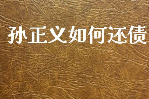 孙正义如何还债_https://wap.ycdhulan.com_财务投资_第1张