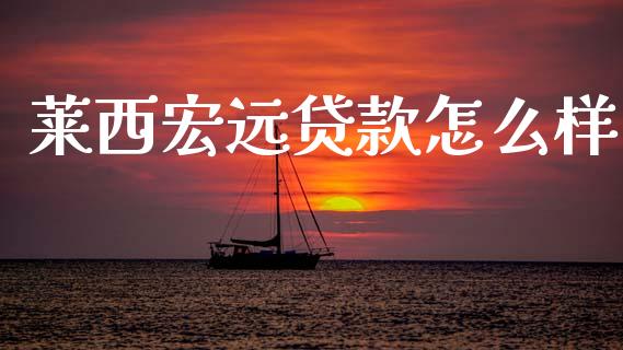 莱西宏远贷款怎么样_https://wap.ycdhulan.com_国际财经_第1张