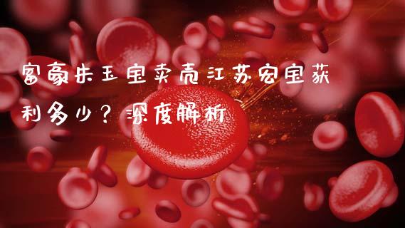 富豪朱玉宝卖壳江苏宏宝获利多少？深度解析_https://wap.ycdhulan.com_国际财经_第1张