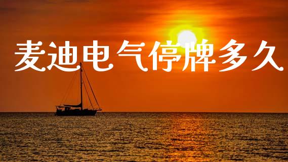 麦迪电气停牌多久_https://wap.ycdhulan.com_金融咨询_第1张