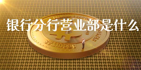 银行分行营业部是什么_https://wap.ycdhulan.com_投资基金_第1张