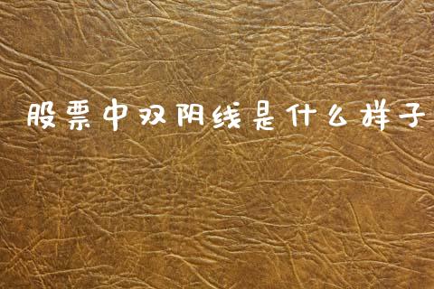 股票中双阴线是什么样子_https://wap.ycdhulan.com_财经新闻_第1张