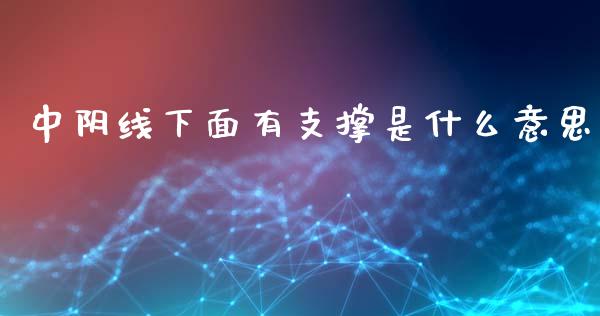 中阴线下面有支撑是什么意思_https://wap.ycdhulan.com_投资基金_第1张